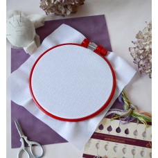Embroidery hoop Plastic embroidery hoop, red, d-165 mm (Plastic embroidery hoop)