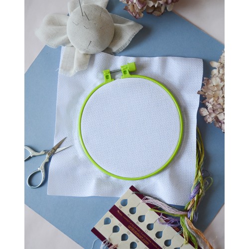 Embroidery hoop Plastic embroidery hoop, light green, d-145 mm (Plastic embroidery hoop), PLP-005  від Абрис Арт - купити з доставкою ✿ Найкраща ціна від виробника ✿ Оптом та в роздріб ✿ Придбати Пяльця