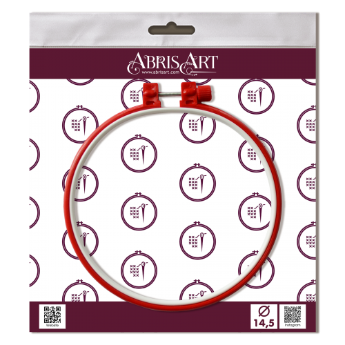 Embroidery hoop Plastic embroidery hoop, red, d-145 mm (Plastic embroidery hoop), PLP-007  від Абрис Арт - купити з доставкою ✿ Найкраща ціна від виробника ✿ Оптом та в роздріб ✿ Придбати Пяльця