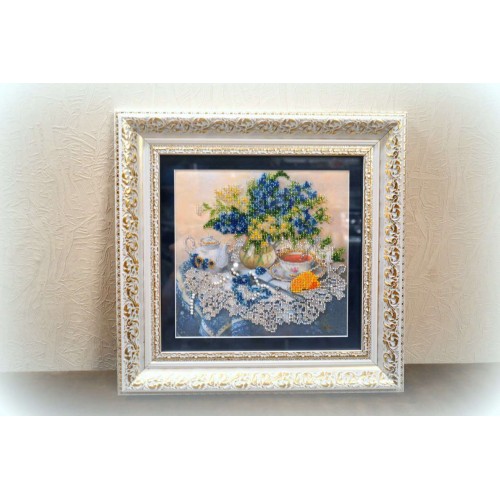Main Bead Embroidery Kit Forget-me-nots (Still life), AB-040 by Abris Art - buy online! ✿ Fast delivery ✿ Factory price ✿ Wholesale and retail ✿ Purchase Great kits for embroidery with beads Main Bead Embroidery Kit Forget-me-nots (Still life), AB-040 by Abris Art - buy online! ✿ Fast delivery ✿ Factory price ✿ Wholesale and retail ✿ Purchase Great kits for embroidery with beads