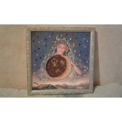 Charts on artistic canvas Moon fairy, AC-466 by Abris Art - buy online! ✿ Fast delivery ✿ Factory price ✿ Wholesale and retail ✿ Purchase Scheme for embroidery with beads on canvas (200x200 mm)