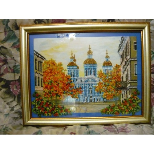 Main Bead Embroidery Kit St. Nicolas Cathedral (Landscapes), AB-071 by Abris Art - buy online! ✿ Fast delivery ✿ Factory price ✿ Wholesale and retail ✿ Purchase Great kits for embroidery with beads