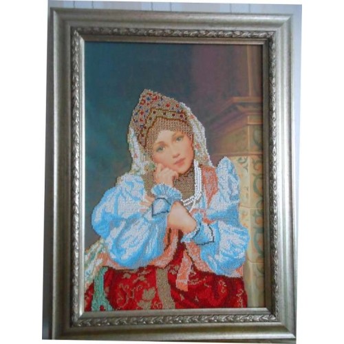 Main Bead Embroidery Kit Nastenka (Retro), AB-158 by Abris Art - buy online! ✿ Fast delivery ✿ Factory price ✿ Wholesale and retail ✿ Purchase Great kits for embroidery with beads