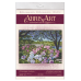 Cross-stitch kits Garden peonies (Landscapes), AH-026 by Abris Art - buy online! ✿ Fast delivery ✿ Factory price ✿ Wholesale and retail ✿ Purchase Big kits for cross stitch embroidery