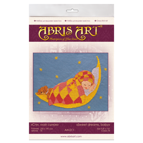 Sweet dreams, baby, AH-011 by Abris Art - buy online! ✿ Fast delivery ✿ Factory price ✿ Wholesale and retail ✿ Purchase Big kits for cross stitch embroidery