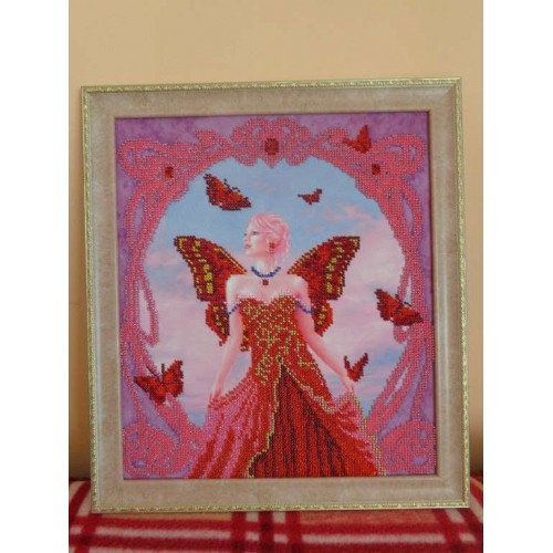 Charts on artistic canvas Ruby, AC-113 by Abris Art - buy online! ✿ Fast delivery ✿ Factory price ✿ Wholesale and retail ✿ Purchase Large schemes for embroidery with beads on canvas (300x300 mm)