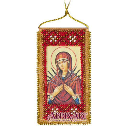 Talisman bead embroidery kits Home Prayer, ABO-002-01 by Abris Art - buy online! ✿ Fast delivery ✿ Factory price ✿ Wholesale and retail ✿ Purchase Charms for embroidery with beads on canvas