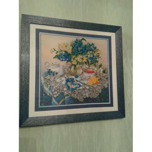 Main Bead Embroidery Kit Forget-me-nots (Still life), AB-040 by Abris Art - buy online! ✿ Fast delivery ✿ Factory price ✿ Wholesale and retail ✿ Purchase Great kits for embroidery with beads Main Bead Embroidery Kit Forget-me-nots (Still life), AB-040 by Abris Art - buy online! ✿ Fast delivery ✿ Factory price ✿ Wholesale and retail ✿ Purchase Great kits for embroidery with beads
