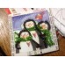 Mini Magnets Bead embroidery kit Penguin family, AMM-023 by Abris Art - buy online! ✿ Fast delivery ✿ Factory price ✿ Wholesale and retail ✿ Purchase Kits for embroidery with beads - mini-magnets