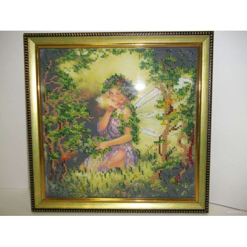 Charts on artistic canvas Nymph, AC-099 by Abris Art - buy online! ✿ Fast delivery ✿ Factory price ✿ Wholesale and retail ✿ Purchase Scheme for embroidery with beads on canvas (200x200 mm)