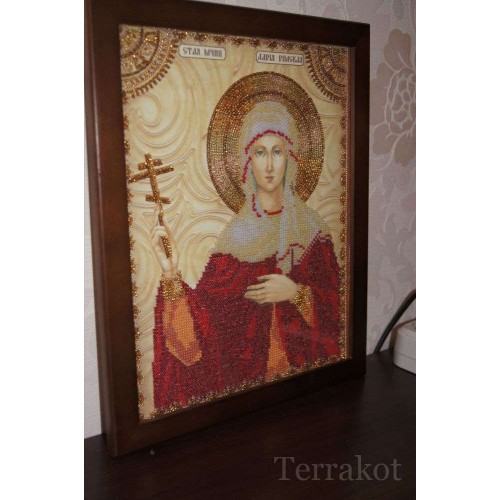 Набір для вишивання бісером на натуральному художньому холсті Свята Дарина, AA-020 від Абрис Арт - купити з доставкою ✿ Найкраща ціна від виробника ✿ Оптом та в роздріб ✿ Придбати Набори для вишивки бісером великих іменних ікон