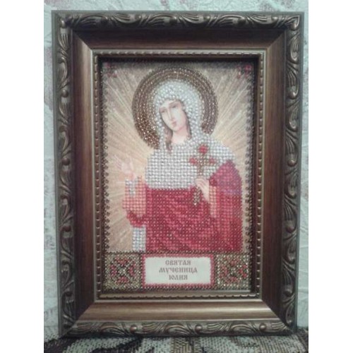 Набір для вишивання бісером на натуральному художньому холсті Свята Юлія, AAM-038 від Абрис Арт - купити з доставкою ✿ Найкраща ціна від виробника ✿ Оптом та в роздріб ✿ Придбати Набори для вишивки бісером іменних міні-ікон