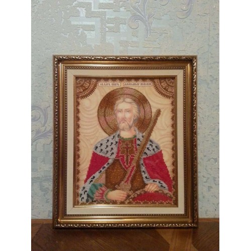 Набір для вишивання бісером на натуральному художньому холсті Святий Олександр, AA-019 від Абрис Арт - купити з доставкою ✿ Найкраща ціна від виробника ✿ Оптом та в роздріб ✿ Придбати Набори для вишивки бісером великих іменних ікон