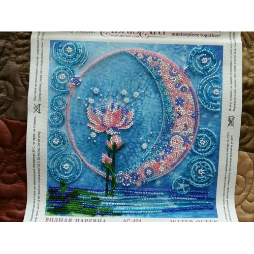 Charts on artistic canvas Water queen, AC-491 by Abris Art - buy online! ✿ Fast delivery ✿ Factory price ✿ Wholesale and retail ✿ Purchase Scheme for embroidery with beads on canvas (200x200 mm)