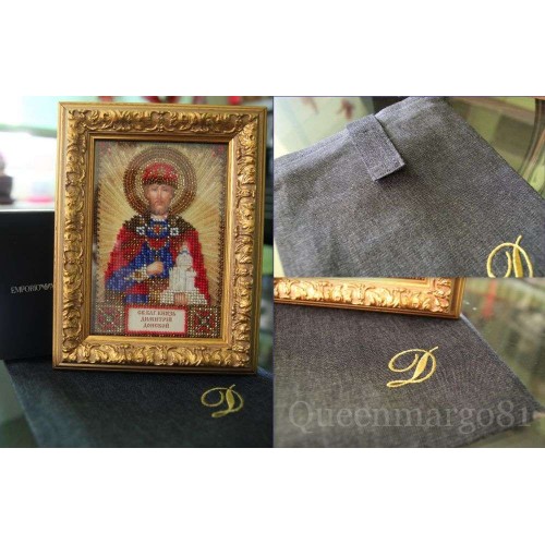 St.Icons Mini Bead embroidery kits St. Dmitri, AAM-001 by Abris Art - buy online! ✿ Fast delivery ✿ Factory price ✿ Wholesale and retail ✿ Purchase Kits for beadwork personal mini-icons