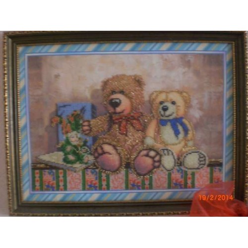 Main Bead Embroidery Kit Toys – 2 (Household stories), AB-242 by Abris Art - buy online! ✿ Fast delivery ✿ Factory price ✿ Wholesale and retail ✿ Purchase Great kits for embroidery with beads