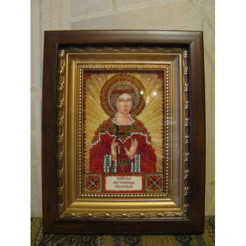 Набір для вишивання бісером на натуральному художньому холсті Свята Надія, AAM-009 від Абрис Арт - купити з доставкою ✿ Найкраща ціна від виробника ✿ Оптом та в роздріб ✿ Придбати Набори для вишивки бісером іменних міні-ікон