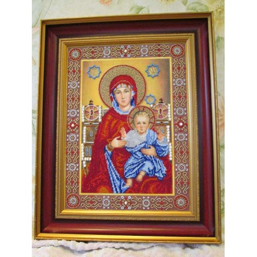 Main Bead Embroidery Kit Wedding Icon – The Holy Mother of God (Icons), AB-145 by Abris Art - buy online! ✿ Fast delivery ✿ Factory price ✿ Wholesale and retail ✿ Purchase Great kits for embroidery with beads