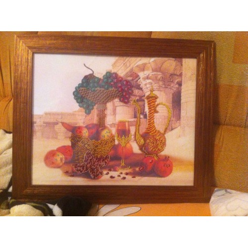 Main Bead Embroidery Kit Rahat (Still life), AB-191 by Abris Art - buy online! ✿ Fast delivery ✿ Factory price ✿ Wholesale and retail ✿ Purchase Great kits for embroidery with beads