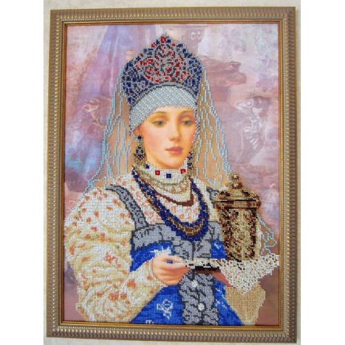 Main Bead Embroidery Kit Varenka (Retro), AB-175 by Abris Art - buy online! ✿ Fast delivery ✿ Factory price ✿ Wholesale and retail ✿ Purchase Great kits for embroidery with beads
