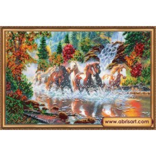 Main Bead Embroidery Kit Seven horses (Animals)