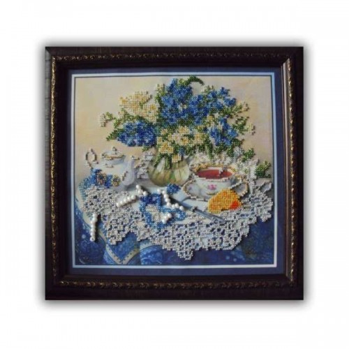 Main Bead Embroidery Kit Forget-me-nots (Still life), AB-040 by Abris Art - buy online! ✿ Fast delivery ✿ Factory price ✿ Wholesale and retail ✿ Purchase Great kits for embroidery with beads Main Bead Embroidery Kit Forget-me-nots (Still life), AB-040 by Abris Art - buy online! ✿ Fast delivery ✿ Factory price ✿ Wholesale and retail ✿ Purchase Great kits for embroidery with beads