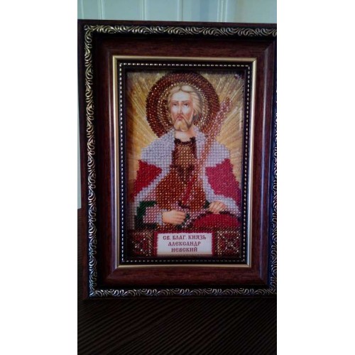 Набір для вишивання бісером на натуральному художньому холсті Святий Олександр, AAM-019 від Абрис Арт - купити з доставкою ✿ Найкраща ціна від виробника ✿ Оптом та в роздріб ✿ Придбати Набори для вишивки бісером іменних міні-ікон