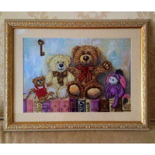 Main Bead Embroidery Kit Toys (Household stories), AB-238 by Abris Art - buy online! ✿ Fast delivery ✿ Factory price ✿ Wholesale and retail ✿ Purchase Great kits for embroidery with beads