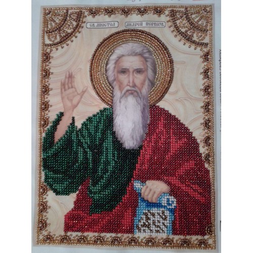 Набір для вишивання бісером на натуральному художньому холсті Святий Андрій, AA-002 від Абрис Арт - купити з доставкою ✿ Найкраща ціна від виробника ✿ Оптом та в роздріб ✿ Придбати Набори для вишивки бісером великих іменних ікон