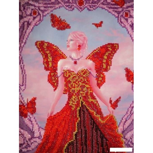 Charts on artistic canvas Ruby, AC-113 by Abris Art - buy online! ✿ Fast delivery ✿ Factory price ✿ Wholesale and retail ✿ Purchase Large schemes for embroidery with beads on canvas (300x300 mm)