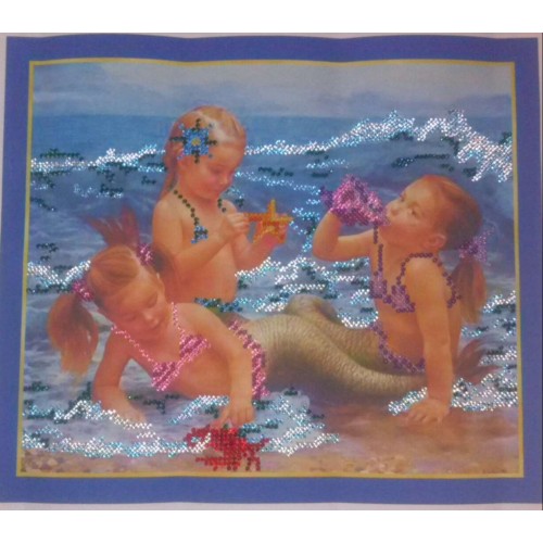 Mermaids, AB-032 by Abris Art - buy online! ✿ Fast delivery ✿ Factory price ✿ Wholesale and retail ✿ Purchase Great kits for embroidery with beads