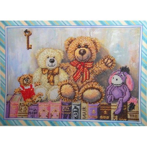 Main Bead Embroidery Kit Toys (Household stories), AB-238 by Abris Art - buy online! ✿ Fast delivery ✿ Factory price ✿ Wholesale and retail ✿ Purchase Great kits for embroidery with beads