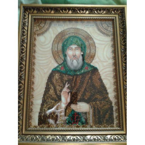 Набір для вишивання бісером на натуральному художньому холсті Святий Віталій, AA-044 від Абрис Арт - купити з доставкою ✿ Найкраща ціна від виробника ✿ Оптом та в роздріб ✿ Придбати Набори для вишивки бісером великих іменних ікон