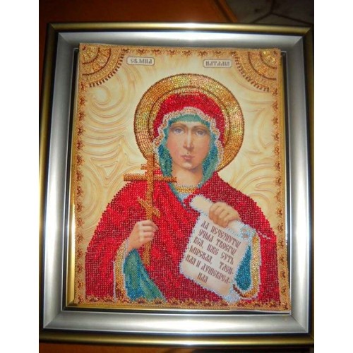 Набір для вишивання бісером на натуральному художньому холсті Свята Наталя, AA-008 від Абрис Арт - купити з доставкою ✿ Найкраща ціна від виробника ✿ Оптом та в роздріб ✿ Придбати Набори для вишивки бісером великих іменних ікон