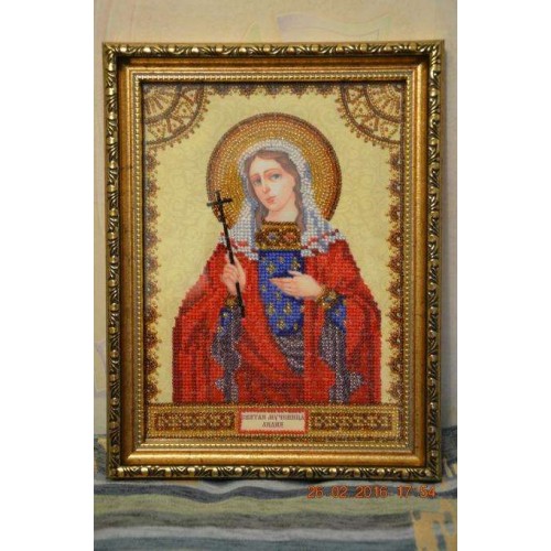 Icons charts on artistic canvas St. Lydia, ACK-060 by Abris Art - buy online! ✿ Fast delivery ✿ Factory price ✿ Wholesale and retail ✿ Purchase The scheme for embroidery with beads icons on canvas