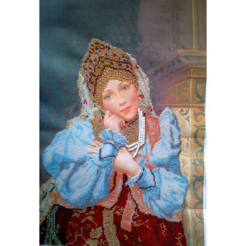 Main Bead Embroidery Kit Nastenka (Retro), AB-158 by Abris Art - buy online! ✿ Fast delivery ✿ Factory price ✿ Wholesale and retail ✿ Purchase Great kits for embroidery with beads