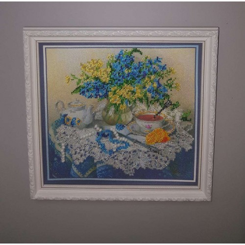 Main Bead Embroidery Kit Forget-me-nots (Still life), AB-040 by Abris Art - buy online! ✿ Fast delivery ✿ Factory price ✿ Wholesale and retail ✿ Purchase Great kits for embroidery with beads Main Bead Embroidery Kit Forget-me-nots (Still life), AB-040 by Abris Art - buy online! ✿ Fast delivery ✿ Factory price ✿ Wholesale and retail ✿ Purchase Great kits for embroidery with beads