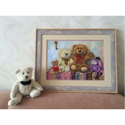 Main Bead Embroidery Kit Toys (Household stories), AB-238 by Abris Art - buy online! ✿ Fast delivery ✿ Factory price ✿ Wholesale and retail ✿ Purchase Great kits for embroidery with beads