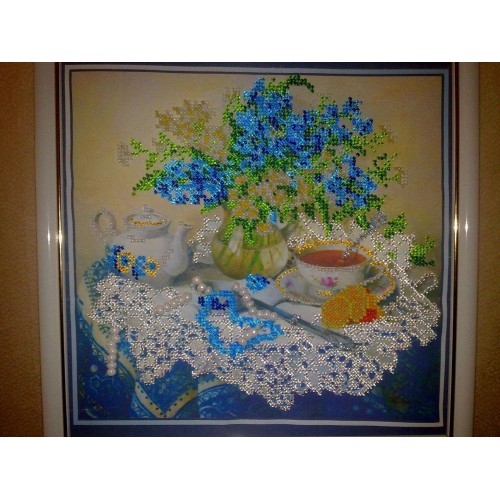 Main Bead Embroidery Kit Forget-me-nots (Still life), AB-040 by Abris Art - buy online! ✿ Fast delivery ✿ Factory price ✿ Wholesale and retail ✿ Purchase Great kits for embroidery with beads Main Bead Embroidery Kit Forget-me-nots (Still life), AB-040 by Abris Art - buy online! ✿ Fast delivery ✿ Factory price ✿ Wholesale and retail ✿ Purchase Great kits for embroidery with beads