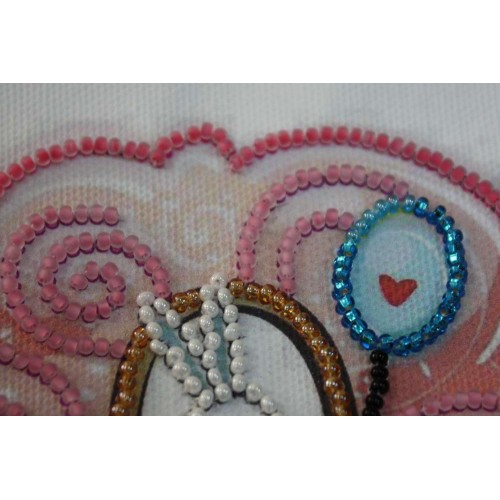 Bag Bead embroidery kit Seesaw (Romanticism), ACA-008 by Abris Art - buy online! ✿ Fast delivery ✿ Factory price ✿ Wholesale and retail ✿ Purchase Bags for embroidery with beads on canvas