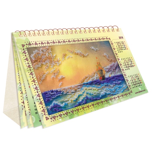 Calendar. Sound of the surf, AKM-001 by Abris Art - buy online! ✿ Fast delivery ✿ Factory price ✿ Wholesale and retail ✿ Purchase Calendars