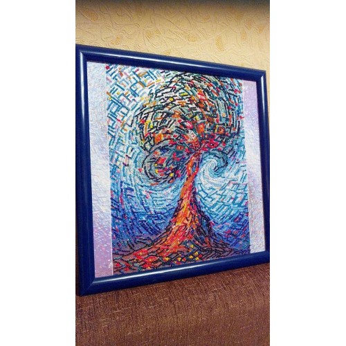 Charts on artistic canvas Magic Tree of Life, AC-277 by Abris Art - buy online! ✿ Fast delivery ✿ Factory price ✿ Wholesale and retail ✿ Purchase Large schemes for embroidery with beads on canvas (300x300 mm)