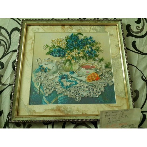 Main Bead Embroidery Kit Forget-me-nots (Still life), AB-040 by Abris Art - buy online! ✿ Fast delivery ✿ Factory price ✿ Wholesale and retail ✿ Purchase Great kits for embroidery with beads Main Bead Embroidery Kit Forget-me-nots (Still life), AB-040 by Abris Art - buy online! ✿ Fast delivery ✿ Factory price ✿ Wholesale and retail ✿ Purchase Great kits for embroidery with beads