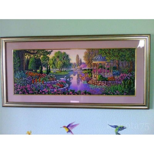 Main Bead Embroidery Kit By the pond (Landscapes), AB-179 by Abris Art - buy online! ✿ Fast delivery ✿ Factory price ✿ Wholesale and retail ✿ Purchase Great kits for embroidery with beads