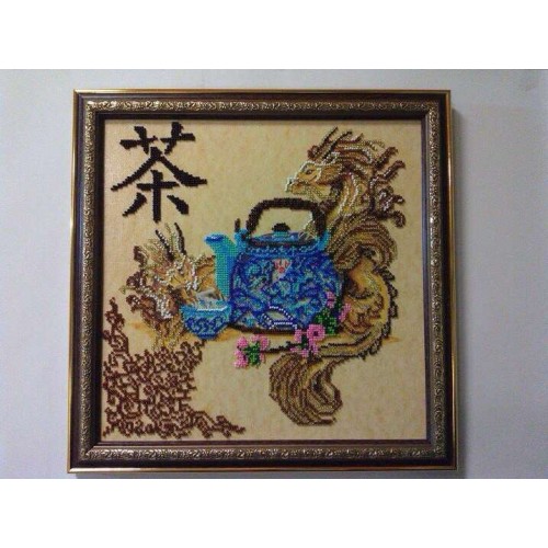 Chinese tea-time, AB-113 by Abris Art - buy online! ✿ Fast delivery ✿ Factory price ✿ Wholesale and retail ✿ Purchase Great kits for embroidery with beads