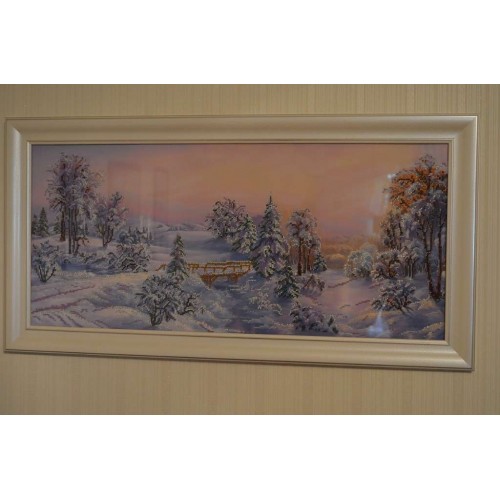 Main Bead Embroidery Kit Bewitched forest (Winter tale), AB-209 by Abris Art - buy online! ✿ Fast delivery ✿ Factory price ✿ Wholesale and retail ✿ Purchase Great kits for embroidery with beads