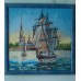 Charts on artistic canvas Frigate, AC-138 by Abris Art - buy online! ✿ Fast delivery ✿ Factory price ✿ Wholesale and retail ✿ Purchase Large schemes for embroidery with beads on canvas (300x300 mm)