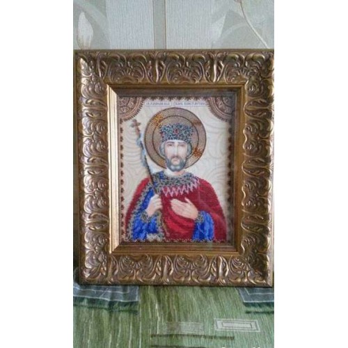 Набір для вишивання бісером на натуральному художньому холсті Святий Костянтин, AA-030 від Абрис Арт - купити з доставкою ✿ Найкраща ціна від виробника ✿ Оптом та в роздріб ✿ Придбати Набори для вишивки бісером великих іменних ікон