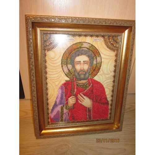 Набір для вишивання бісером на натуральному художньому холсті Святий Віктор, AA-031 від Абрис Арт - купити з доставкою ✿ Найкраща ціна від виробника ✿ Оптом та в роздріб ✿ Придбати Набори для вишивки бісером великих іменних ікон