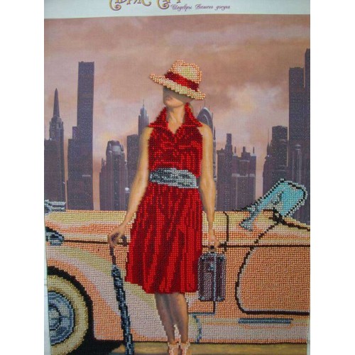 Main Bead Embroidery Kit Retro travel – 3 (Retro), AB-178 by Abris Art - buy online! ✿ Fast delivery ✿ Factory price ✿ Wholesale and retail ✿ Purchase Great kits for embroidery with beads